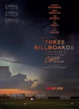 <b>Frances McDormand</b><br>Trije plakati pred mestom (2017)<br><small><i>Three Billboards Outside Ebbing, Missouri</i></small>