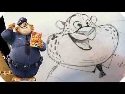 Zootopia - How to Draw Clawhauser, the Cheetah Cop